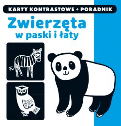 Okadka ksiki - Kapitan Nauka. Karty kontrastowe i poradnik. Zwierzta w paski i aty