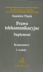 Okadka ksiki - Prawo telekomunikacyjne. Suplement. Komentarz