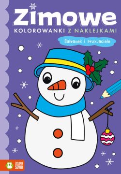 Okadka ksiki - Zimowe kolorowanki z naklejkami. Bawanek i przyjaciele