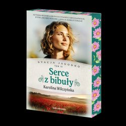 Okadka ksiki - Stacja Jagodno. Serce z bibuy (barwione brzegi)