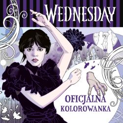 Okadka ksiki - Wednesday. Oficjalna kolorowanka