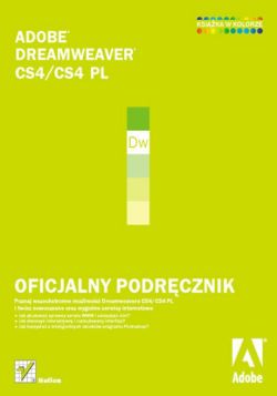 Okadka ksiki - Adobe Dreamweaver CS4/CS4 PL. Oficjalny podrcznik