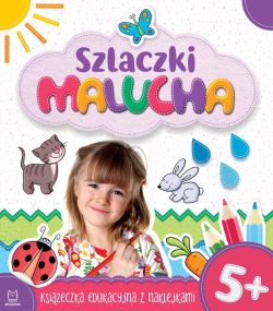 Okadka ksiki - Szlaczki malucha 5+. Ksieczka edukacyjna z naklejkami
