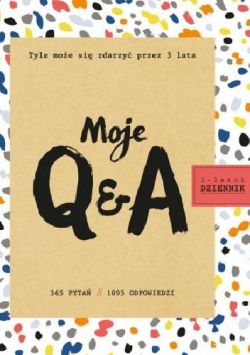 Okadka ksiki - Moje Q&A. 3-letni dziennik