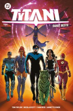 Okadka ksiki - Tytani. wiat Bestii. Tom 1