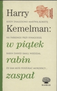 Okadka ksiki - W pitek rabin zaspa