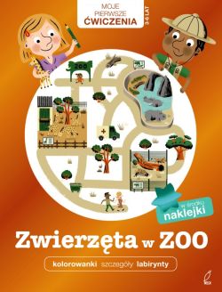 Okadka ksiki - Zwierzta w zoo. Moje Pierwsze wiczenia