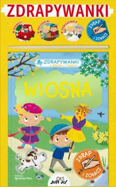 Okadka ksiki - Zdrapywanki z Mani i Tyniem. Wiosna