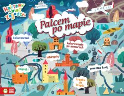Okadka ksiki - Kolorowy wiat zagadek. Palcem po mapie
