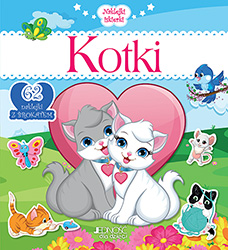 Okadka ksiki - Naklejki Iskierki. Kotki