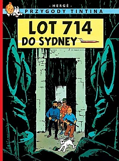 Okadka ksiki - Przygody TinTina, tom 22 - Lot 714 do Sydney