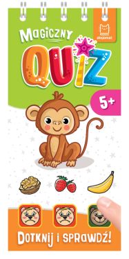 Okładka książki - Magiczny quiz z małpką. Dotknij i sprawdź, od 5 lat