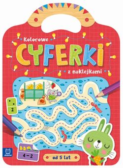 Okadka ksiki - Kolorowe cyferki z naklejkami od 5 lat
