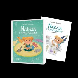 Okadka ksiki - Nadzia i Emocjozaury + Kolorowanka