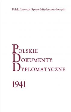 Okadka ksiki - Polskie Dokumenty Dyplomatyczne 1941