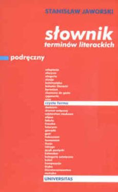 Okadka ksiki - Podrczny sownik terminw literackich