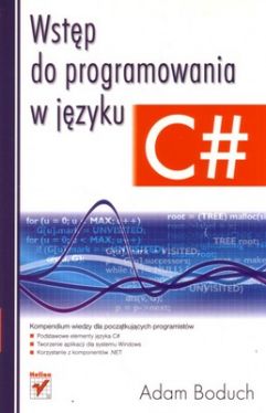 Okadka ksiki - Wstp do programowania w jzyku C#