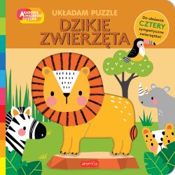 Okadka ksiki - Dzikie zwierzta. Akademia mdrego dziecka. Ukadam puzzle