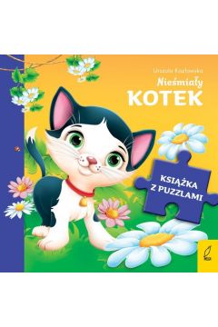 Okadka ksiki - Niemiay kotek. Ksika z puzzlami
