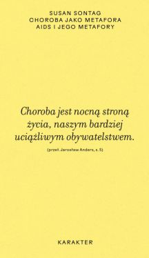 Okadka ksiki - Choroba jako metafora. AIDS i jego metafory