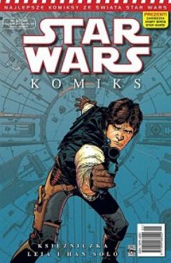 Okadka ksiki - Star Wars Komiks 1/2014 :  Ksiniczka Leia i Han Solo