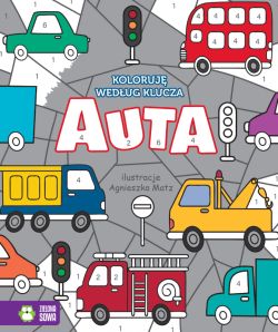 Okadka ksiki - Koloruj wedug klucza. Auta