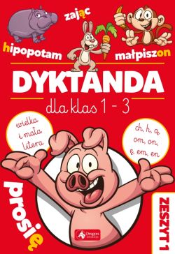 Okadka ksiki - Dyktanda dla klas 1-3. wiczenia z  