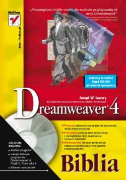 Okadka ksiki - Dreamweaver 4. Biblia