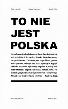 Okadka ksiki - To nie jest Polska