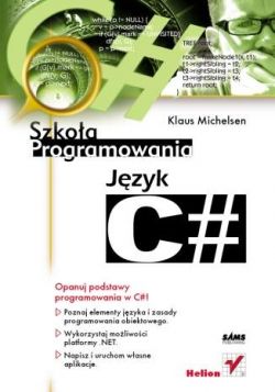 Okadka ksiki - Jzyk C#. Szkoa programowania