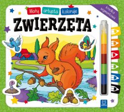 Okadka ksiki - May artysta koloruje zwierzta