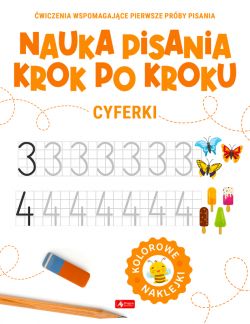 Okadka ksiki - Nauka pisania krok po kroku. Cyferki