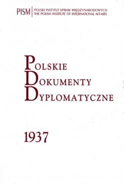 Okadka ksiki - Polskie Dokumenty Dyplomatyczne 1937