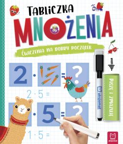 Okadka ksiki - Tabliczka mnoenia. wiczenia na dobry pocztek. Pisz i zmazuj