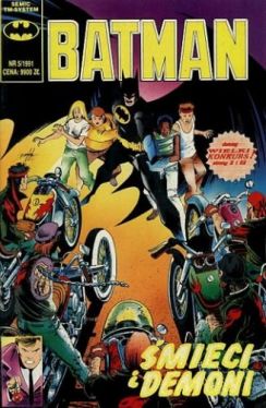 Okadka ksiki -  mieci i demoni. Batman 4/1991
