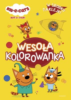 Okadka ksiki - Kot-o-ciaki. Wesoa kolorowanka z naklejkami