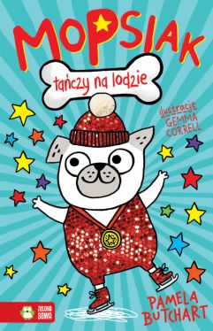 Okadka ksiki - Mopsiak taczy na lodzie