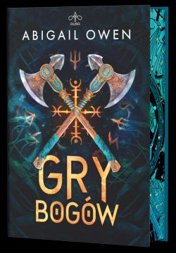 Okadka ksiki - Gry bogw. Twarda z barwionymi brzegami.