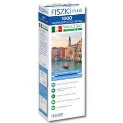 Okadka ksiki - Woski Fiszki PLUS 1000 najwaniejszych sw