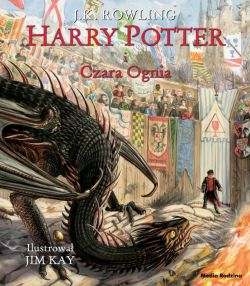 Okadka ksiki - Harry Potter i Czara Ognia ilustrowana