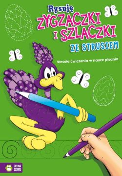 Okadka ksiki - Rysuj zygzaczki i szlaczki ze strusiem