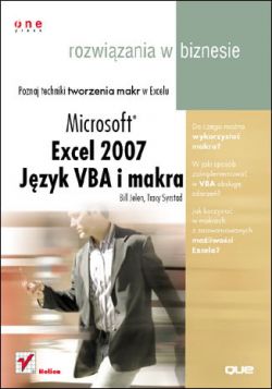 Okadka ksiki - Excel 2007. Jzyk VBA i makra. Rozwizania w biznesie