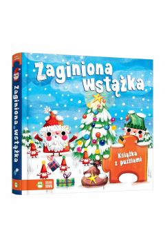 Okadka ksiki - Zaginiona wstka. Ksika z puzzlami