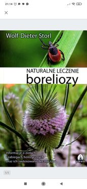 Okadka ksiki - Naturalne leczenie boleriozy 