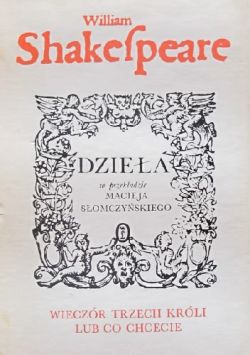 Okadka ksiki - Wieczr trzech krli lub co chcecie