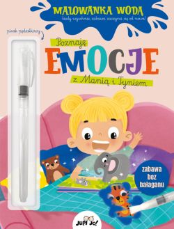 Okadka ksiki - Poznaj emocje z Mani i Tyniem. Malowanka wod