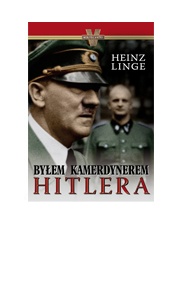 Okadka ksiki - Byem kamerdynerem Hitlera