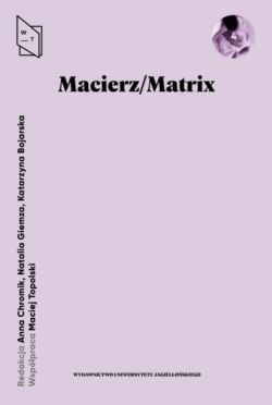 Okadka ksiki - Macierz/Matrix