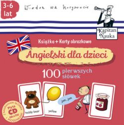 Okadka ksiki - Angielski dla dzieci. 100 pierwszych sw. Ksika + karty obrazkowe 