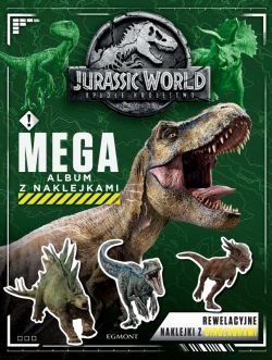 Okadka ksiki - Jurassic World 2. Megaalbum z naklejkami